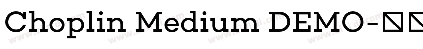 Choplin Medium DEMO字体转换